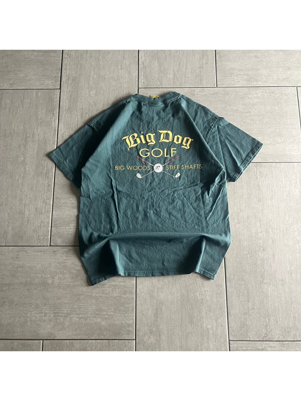 Vintage Big Dogs Golf Graphic Tee Short Sleeve Shirt Size Large
